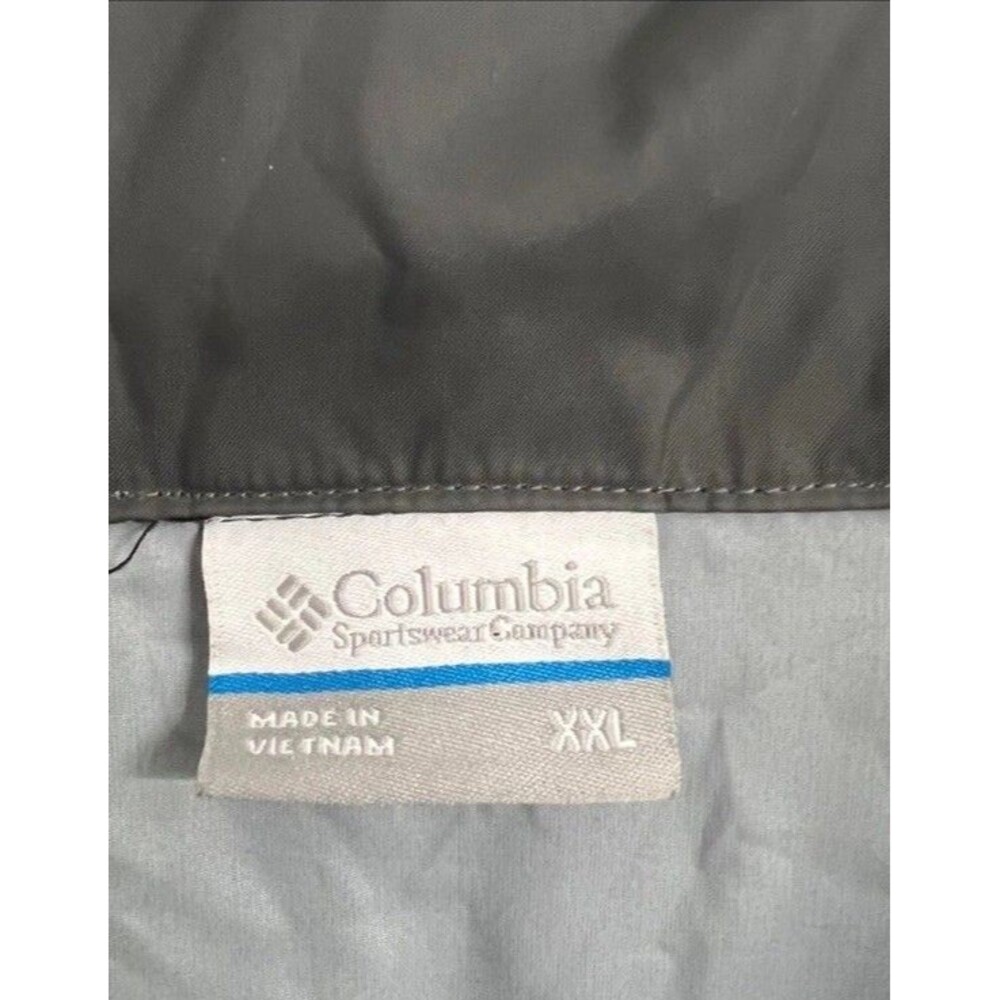 Columbia Men's Glennaker Lake Wind Rain Jacket Black/Grill Packable XXL - Picture 2 of 5